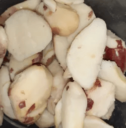 Jackfruit seeds cooked and ready for shake
